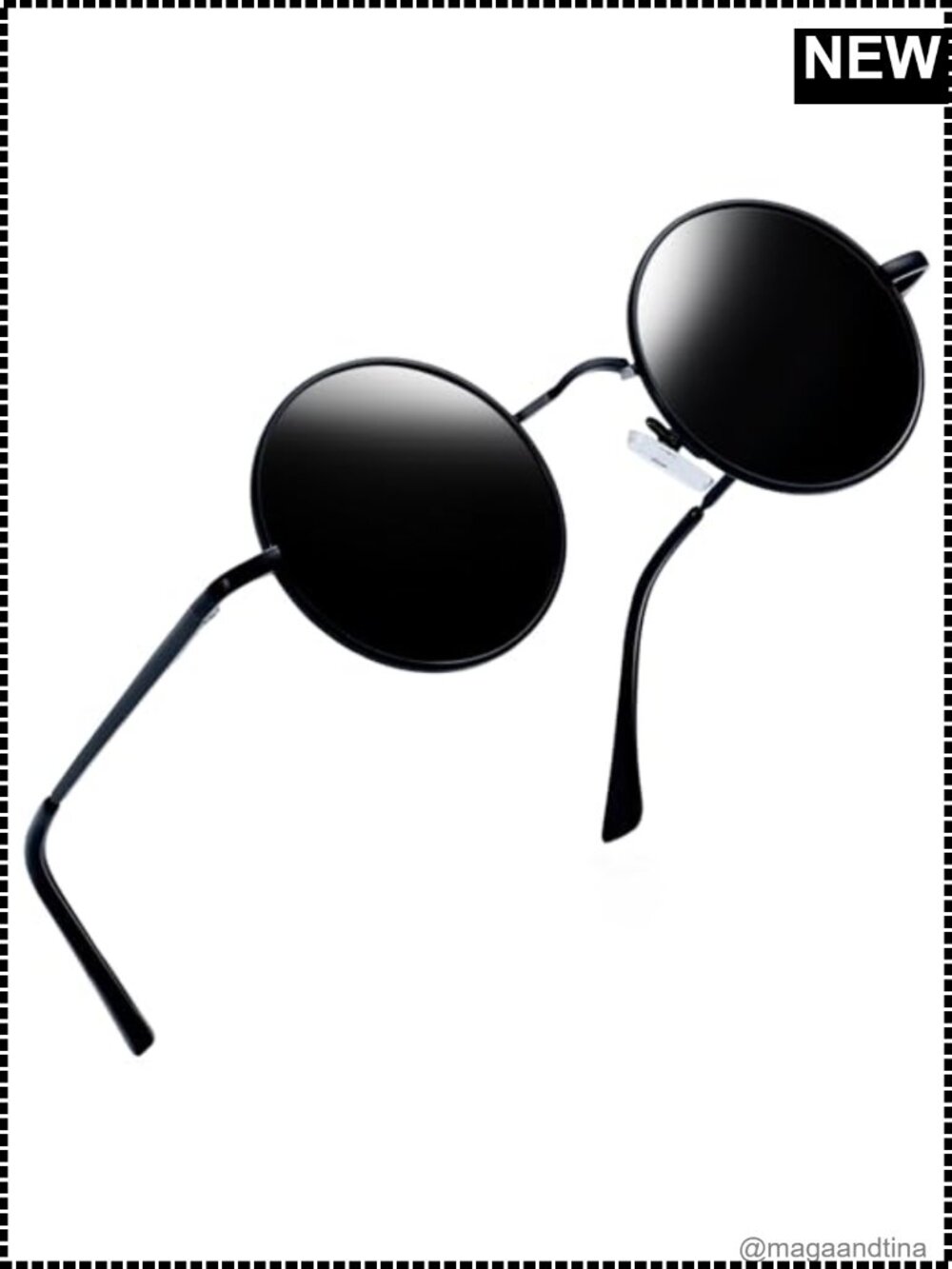 Joopin Small Round Hippie Sunglasses UV400 Polarized Retro